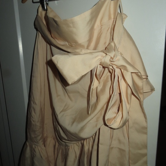 Zimmermann Tan Gold Bubble Midi Skirt